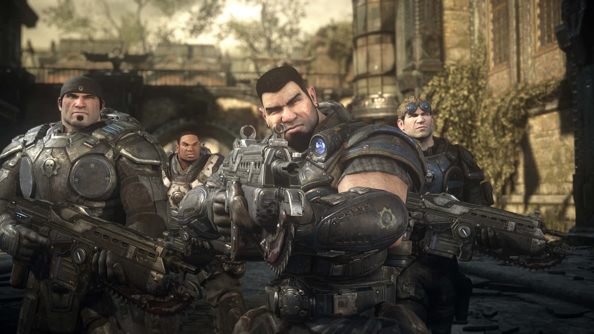 "Strength In Unity – Play Gears Of War 1 Now!" Wallpaper