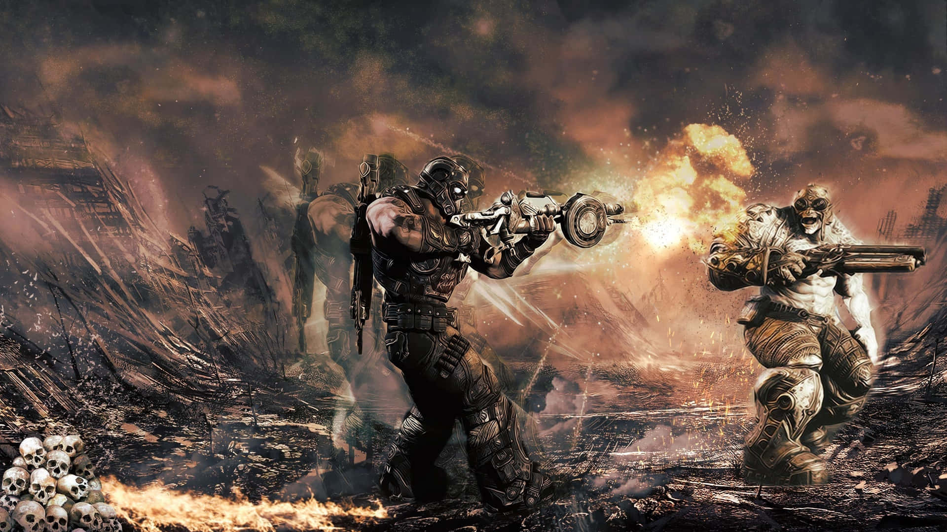 Gears_of_ War_3_ Epic_ Battle Wallpaper