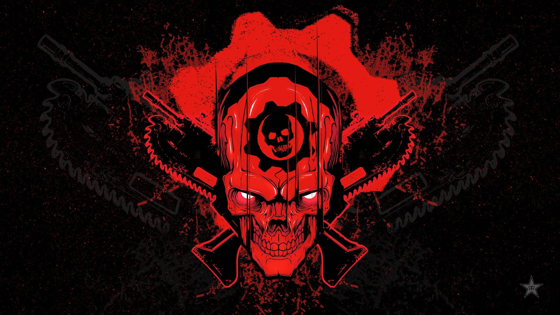 Immersive Action - Gears of War 4 Crimson Omen Wallpaper
