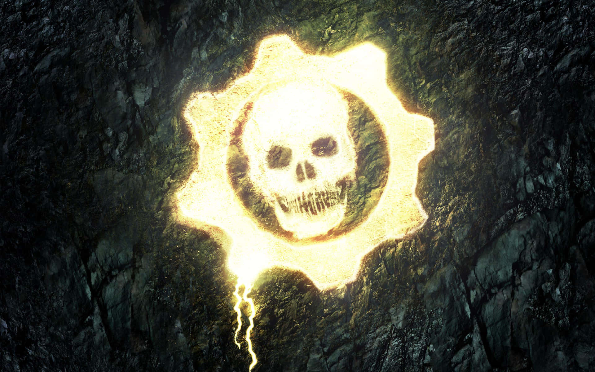 Gears Of War 5 Strålende Logo Tapet Wallpaper