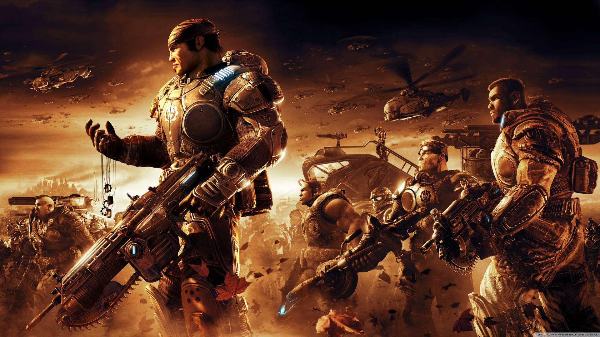 Gears Of War Game Battle Wallpaper