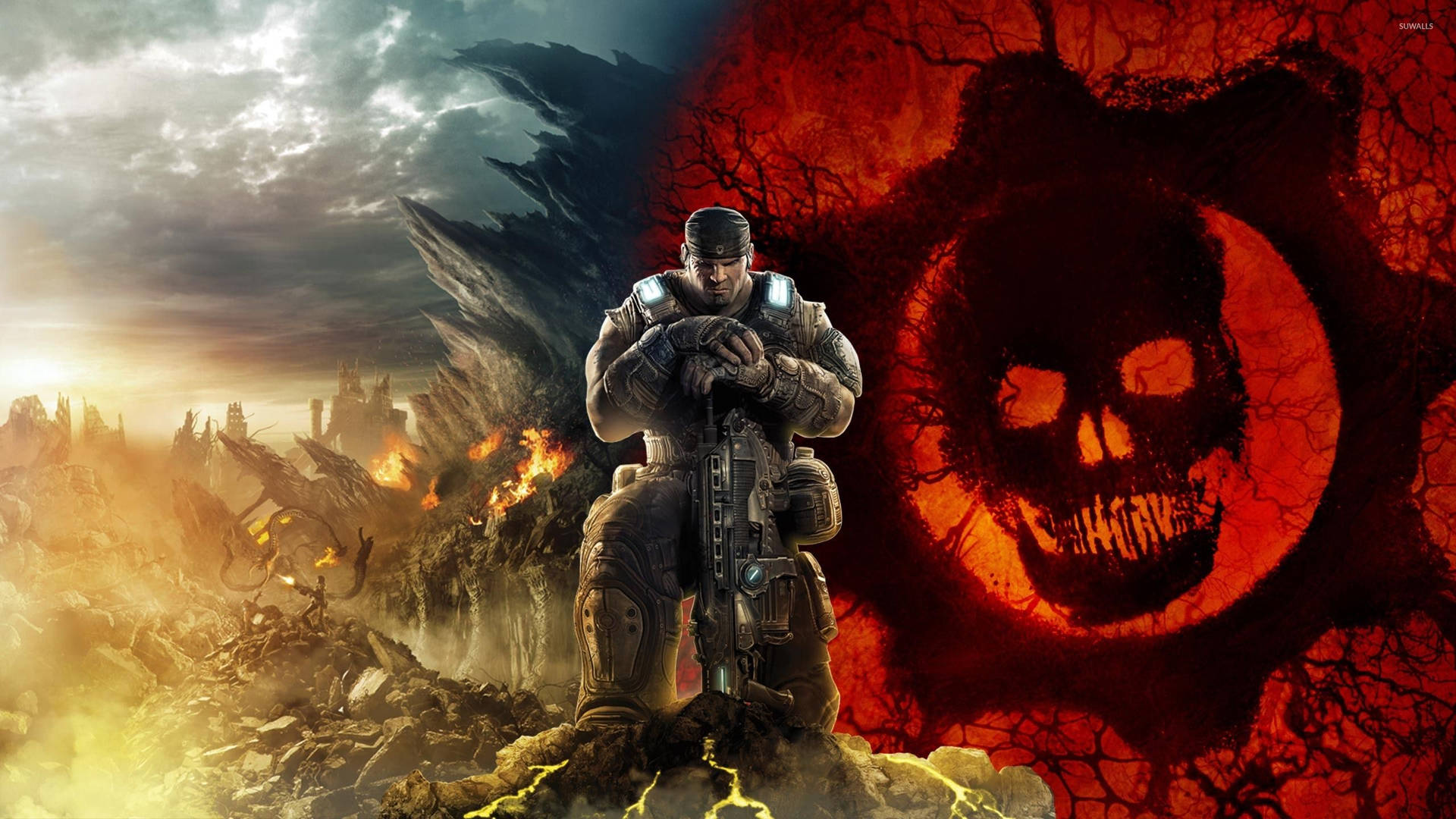 Gears Of War Logo Hero Wallpaper