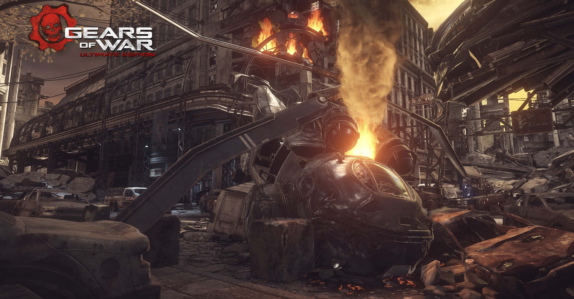 Gears Of War Ultimate Edition_ Destruction Scene Wallpaper