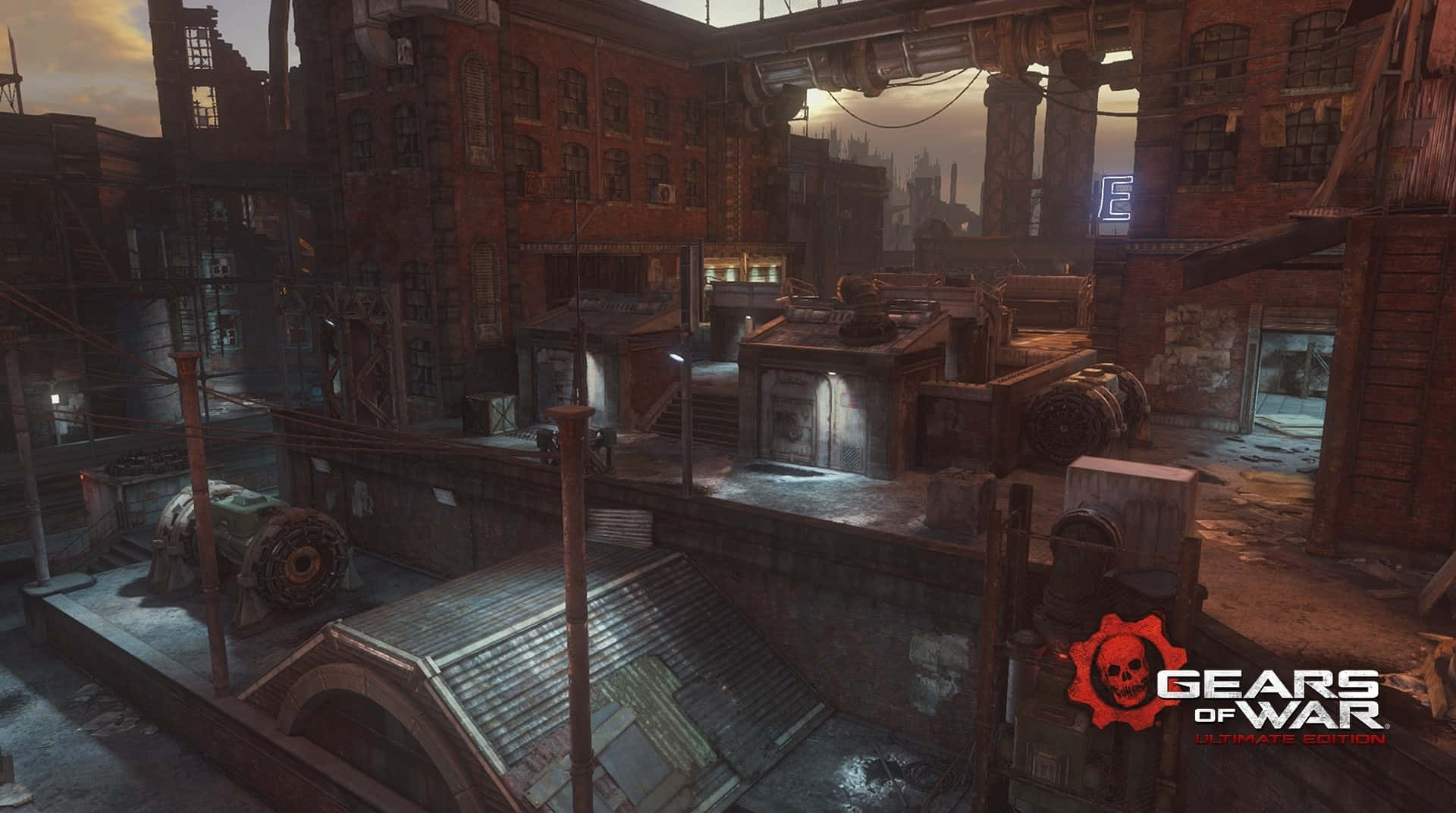Gears Of War Ultimate Edition_ Dystopian Cityscape Wallpaper