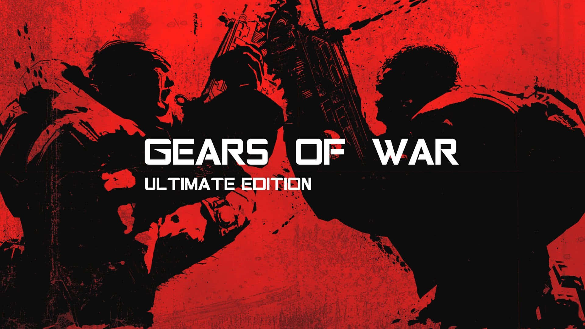 Gearsof War Ultimate Edition Red Silhouette Wallpaper