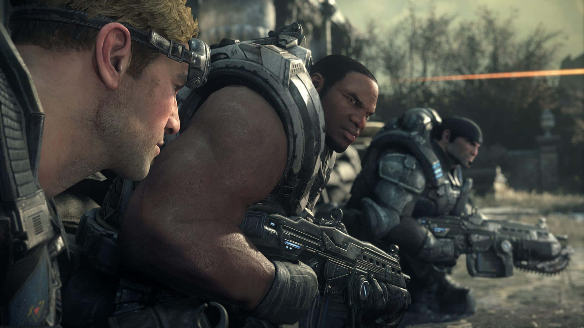 Gears Of War Ultimate Edition Tropp Beredskap Bakgrunnsbildet