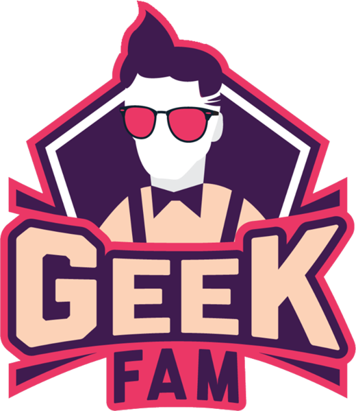 Geek Fam Logo Stylized Illustration PNG