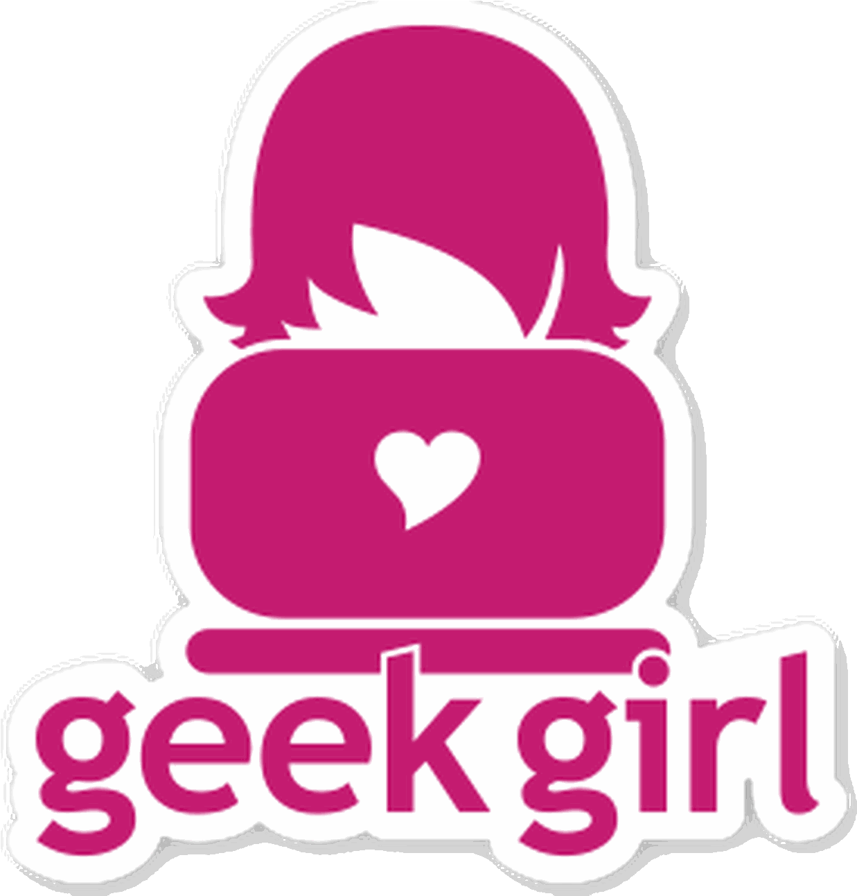 Geek Girl_ Logo_ Sticker.png PNG