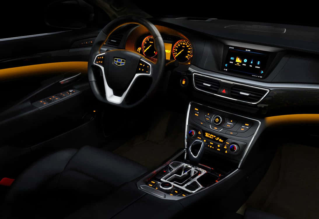 Intérieur De Luxe De La Geely G C9 De Nuit Fond d'écran