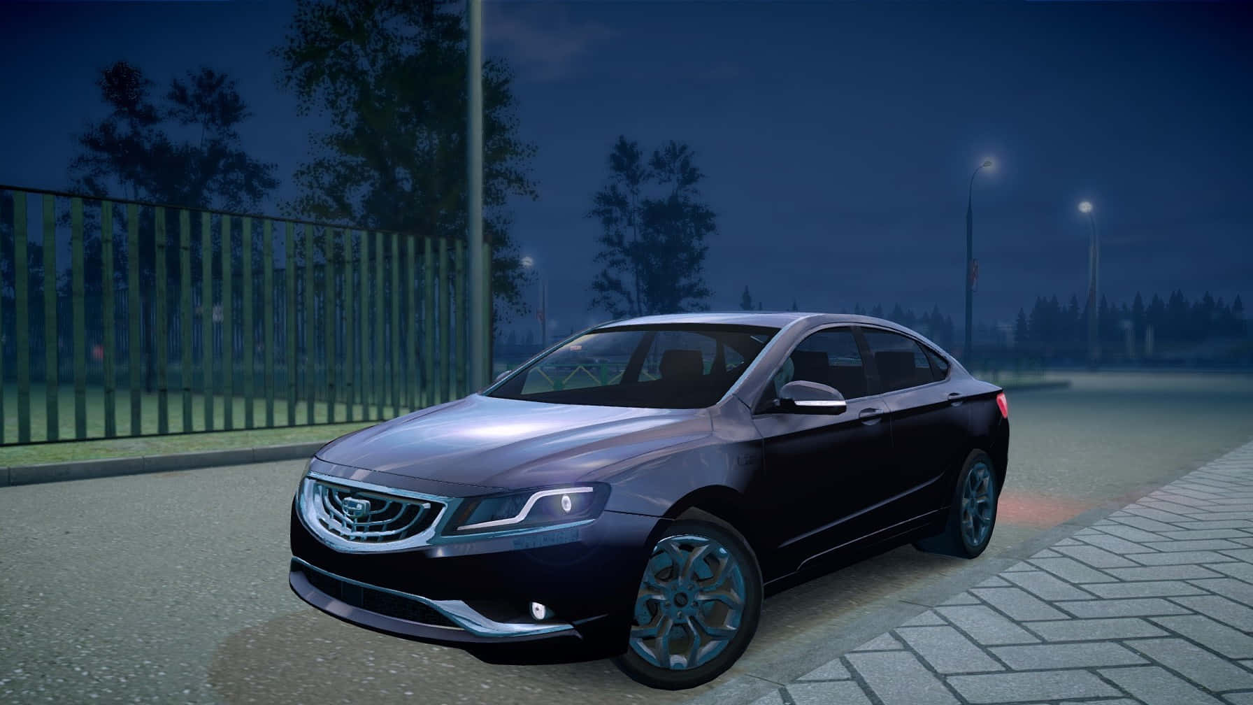 Scène Nocturne De La Geely G C9 Fond d'écran