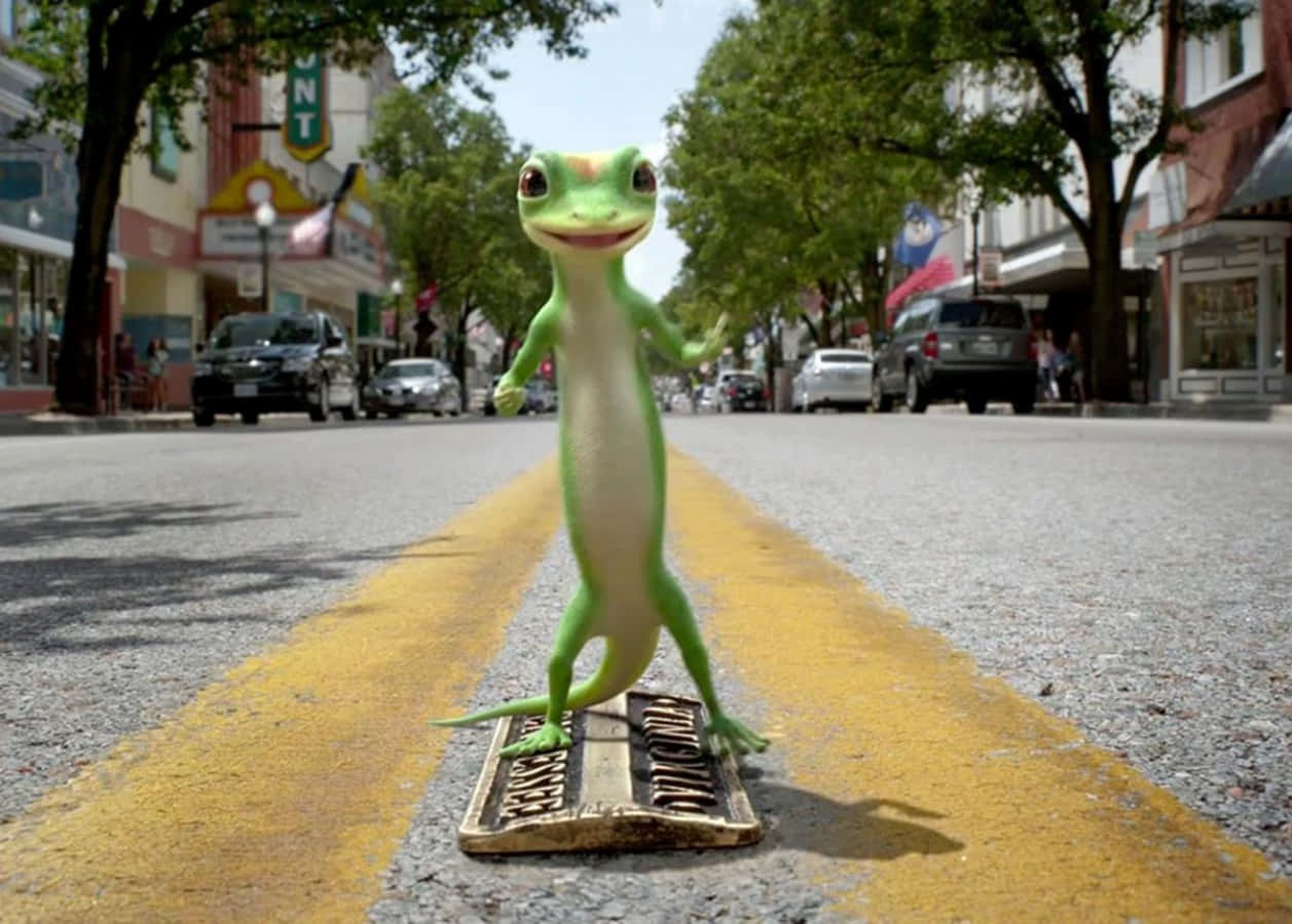 A Geico employee claiming the company's 15 minutes of fame