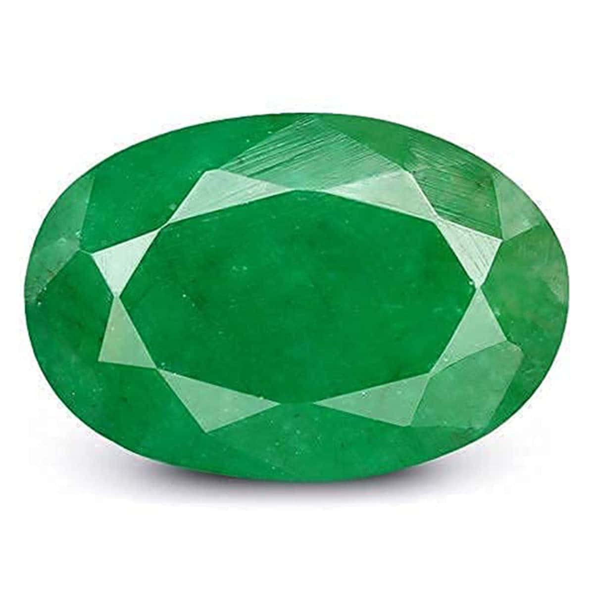 An Oval Emerald Stone