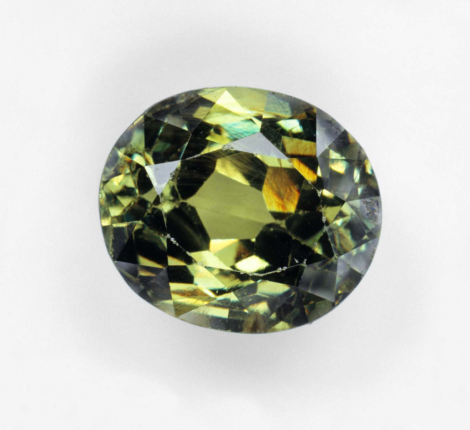A Green Diamond With A Lot Of Sparkle
