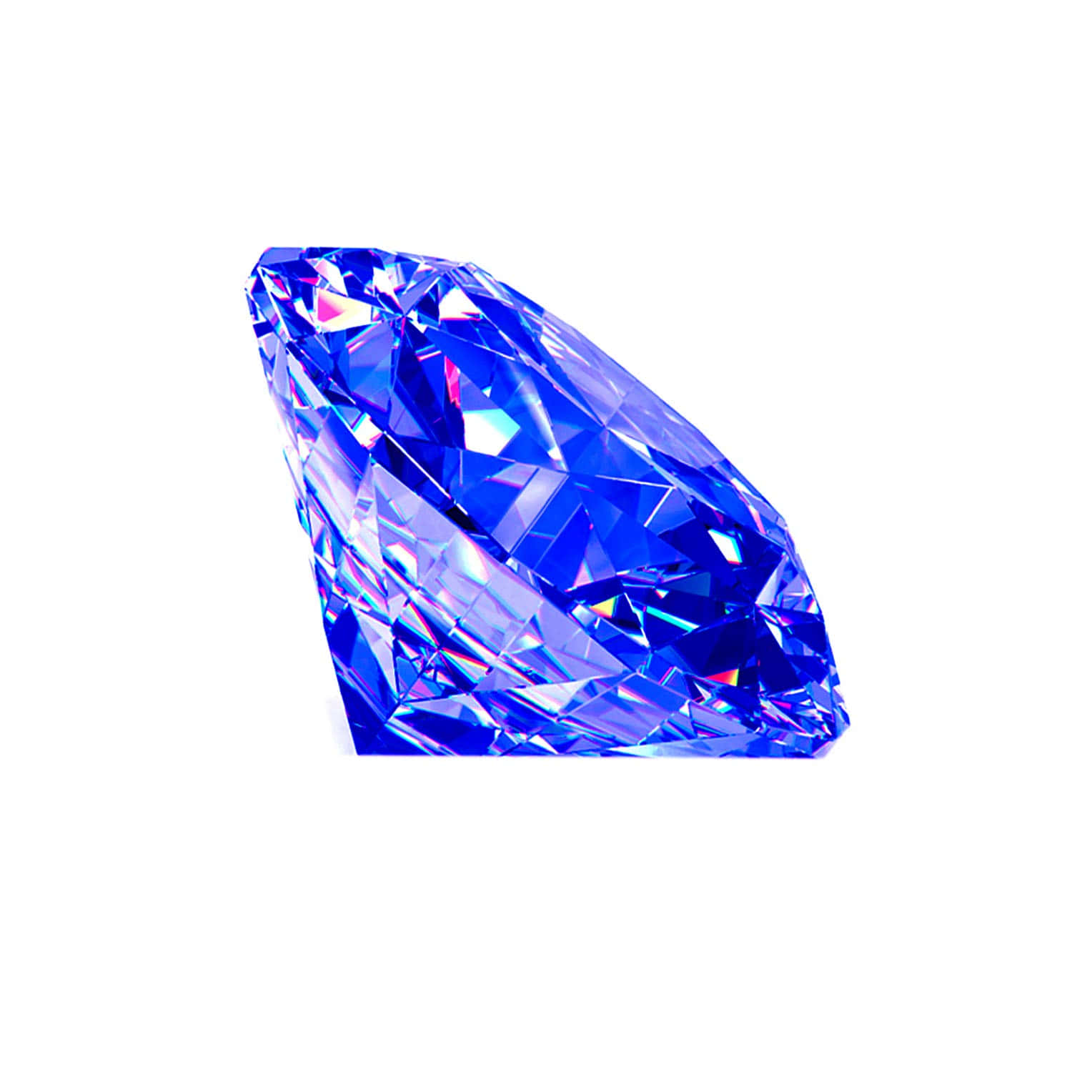 A Blue Diamond On A White Background