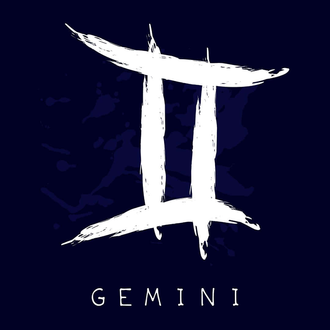 Gemini - A White Letter On A Dark Background