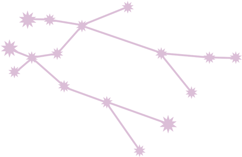 Gemini Constellation Outline PNG