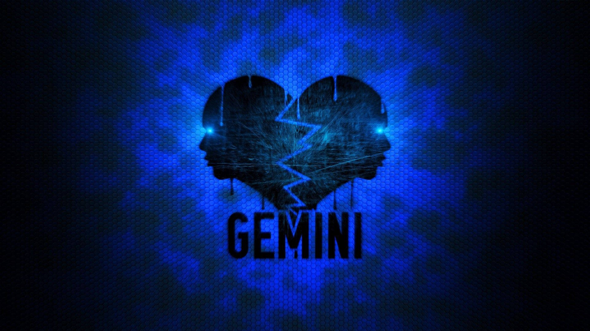 Gemini Heart Heads Background