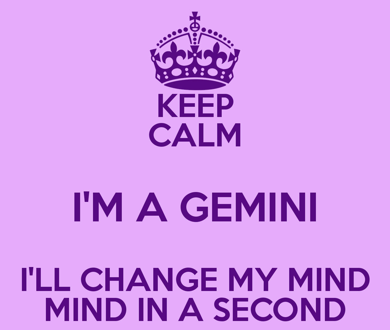 Gemini Keep Calm Background