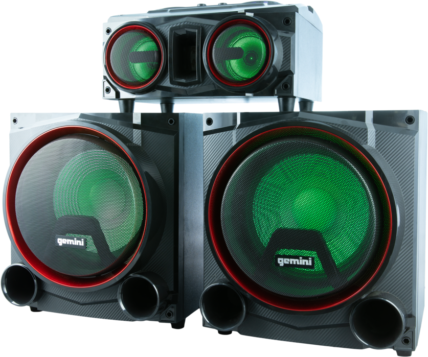 Gemini Speakers L E D Lights PNG