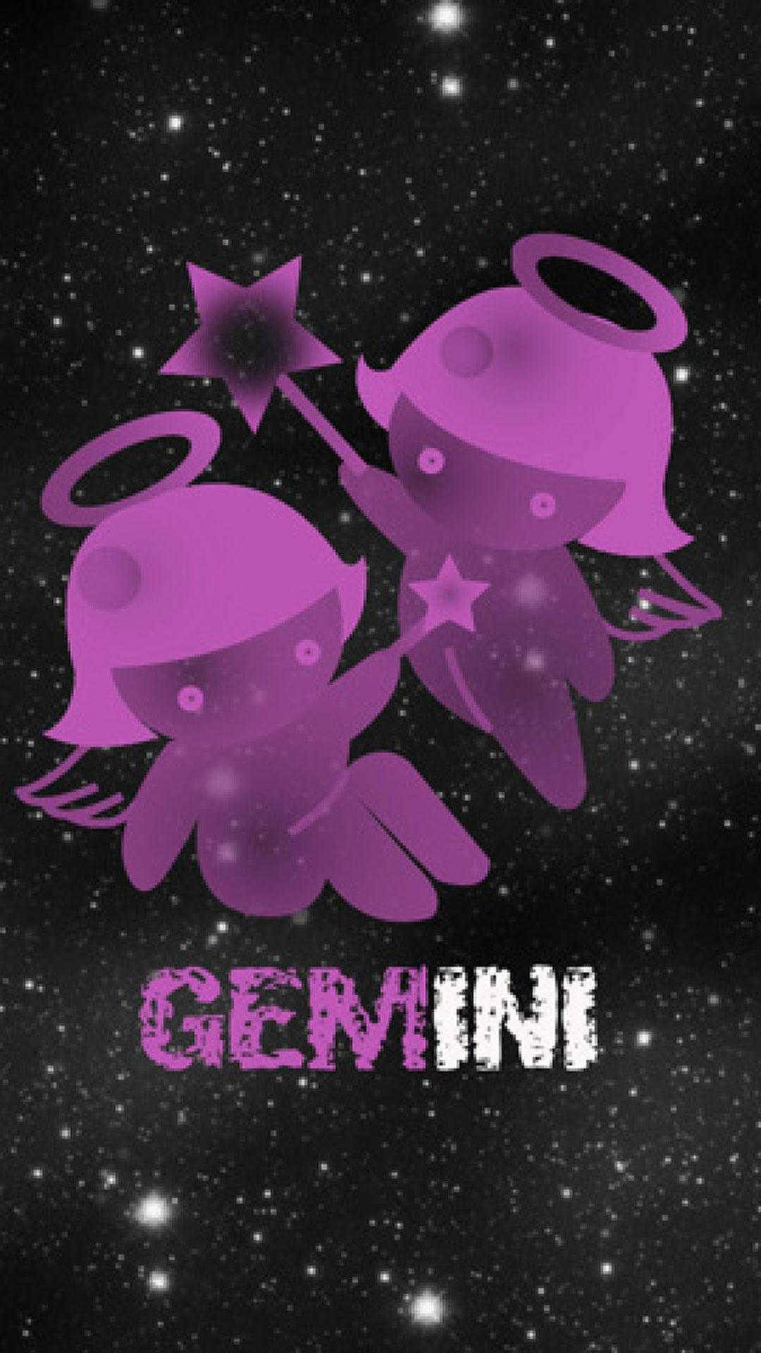 Gemini Two Twin Angels Background