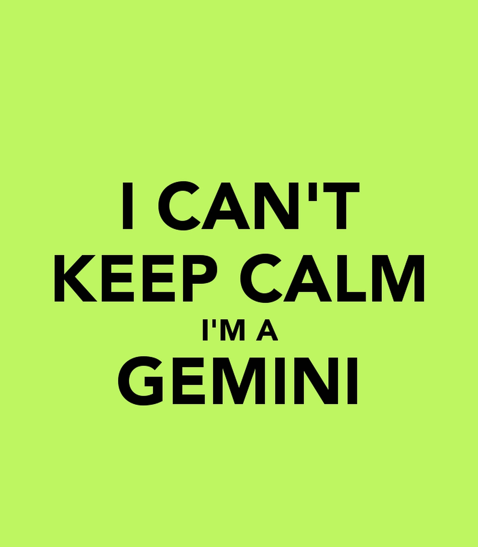 Gemini Zodiac Green Poster Background