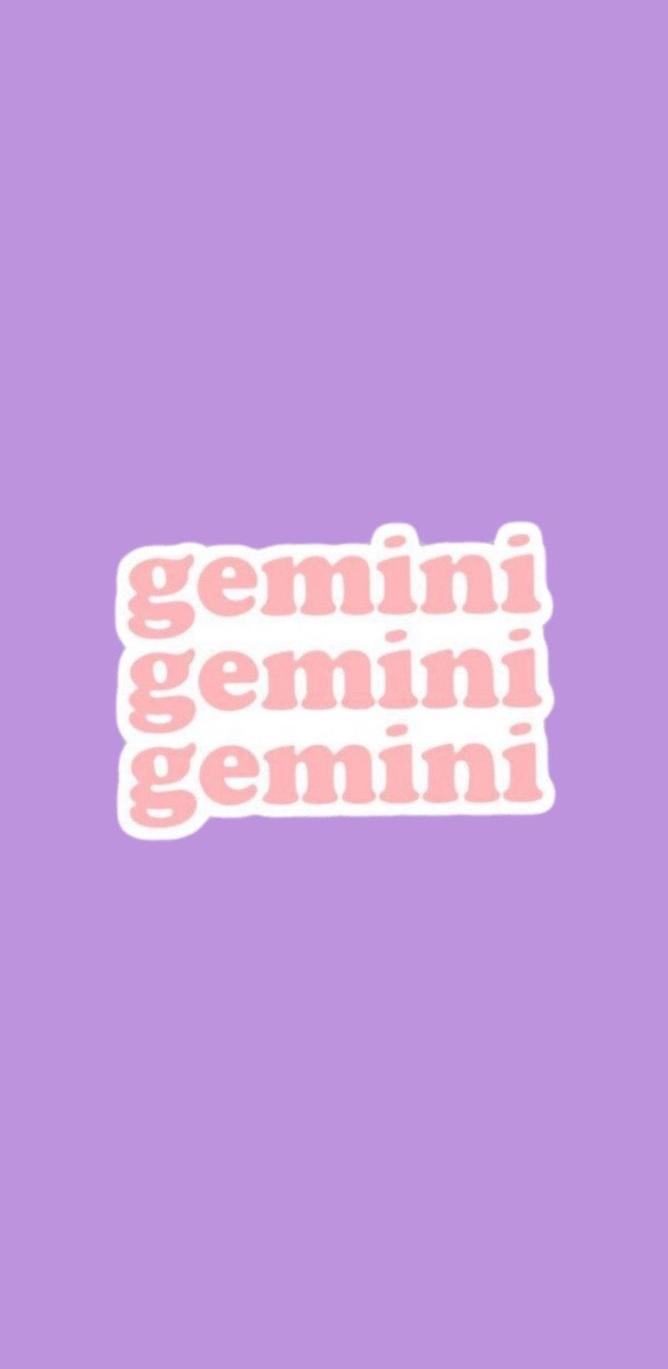 Gemini Zodiac Purple Poster Background