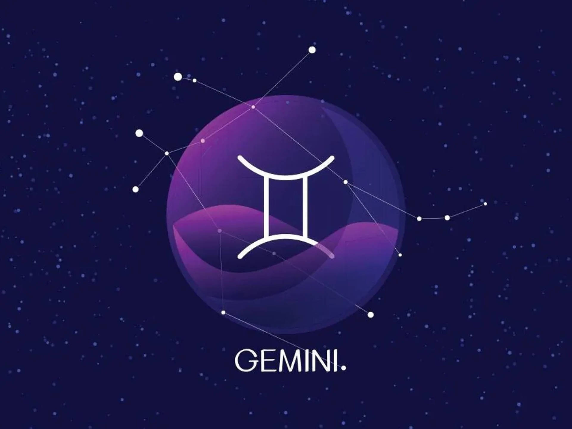 Gemini Zodiac Sign Symbol Background