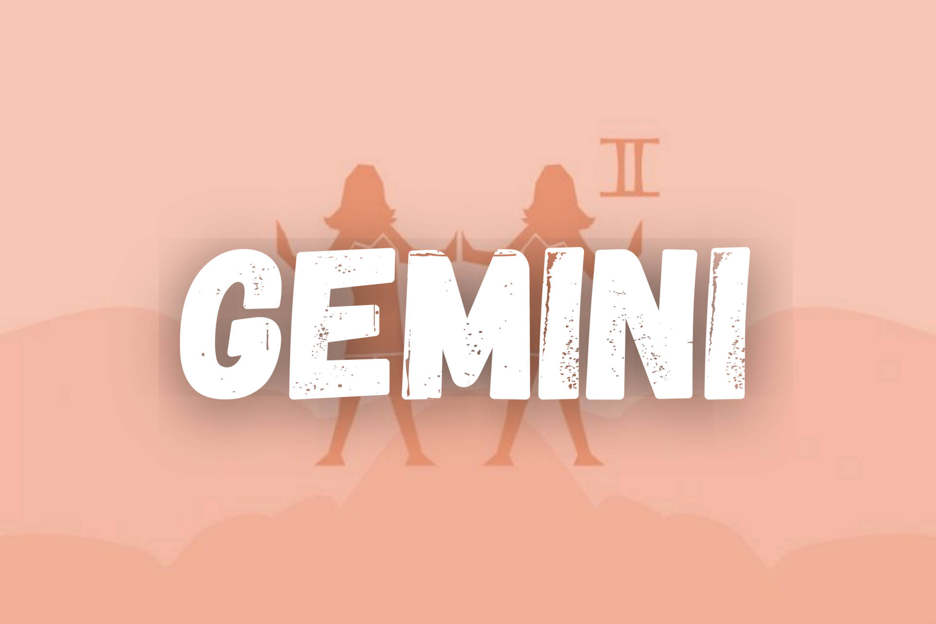 Gemini Zodiac Silhouette