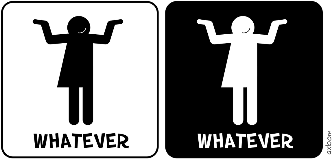 Gender Neutral Bathroom Signs Whatever PNG