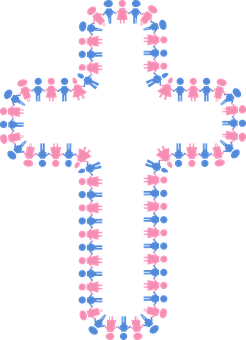 Gender Symbol Cross Pattern PNG