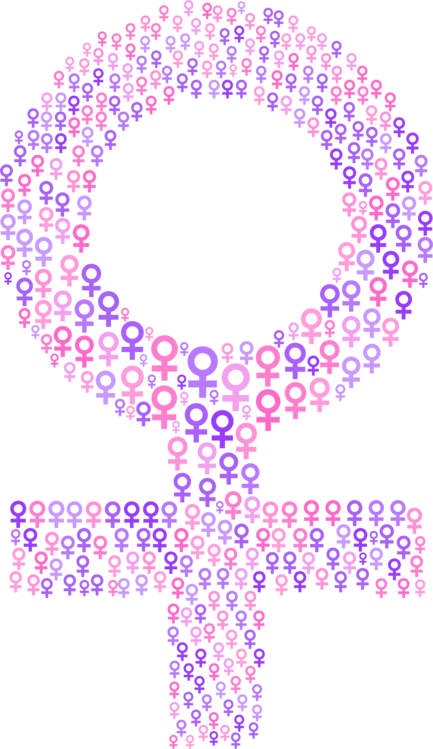 Gender Symbols Female Empowerment Art.png PNG