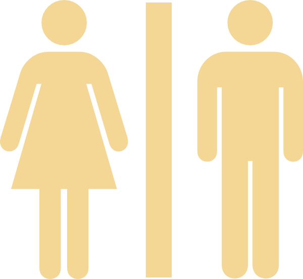 Gender Symbols Restroom Sign PNG