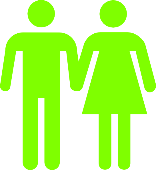 Gender Symbols Restroom Signage PNG