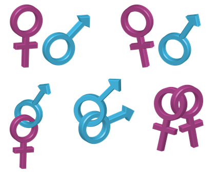 Gender Symbols Variations PNG