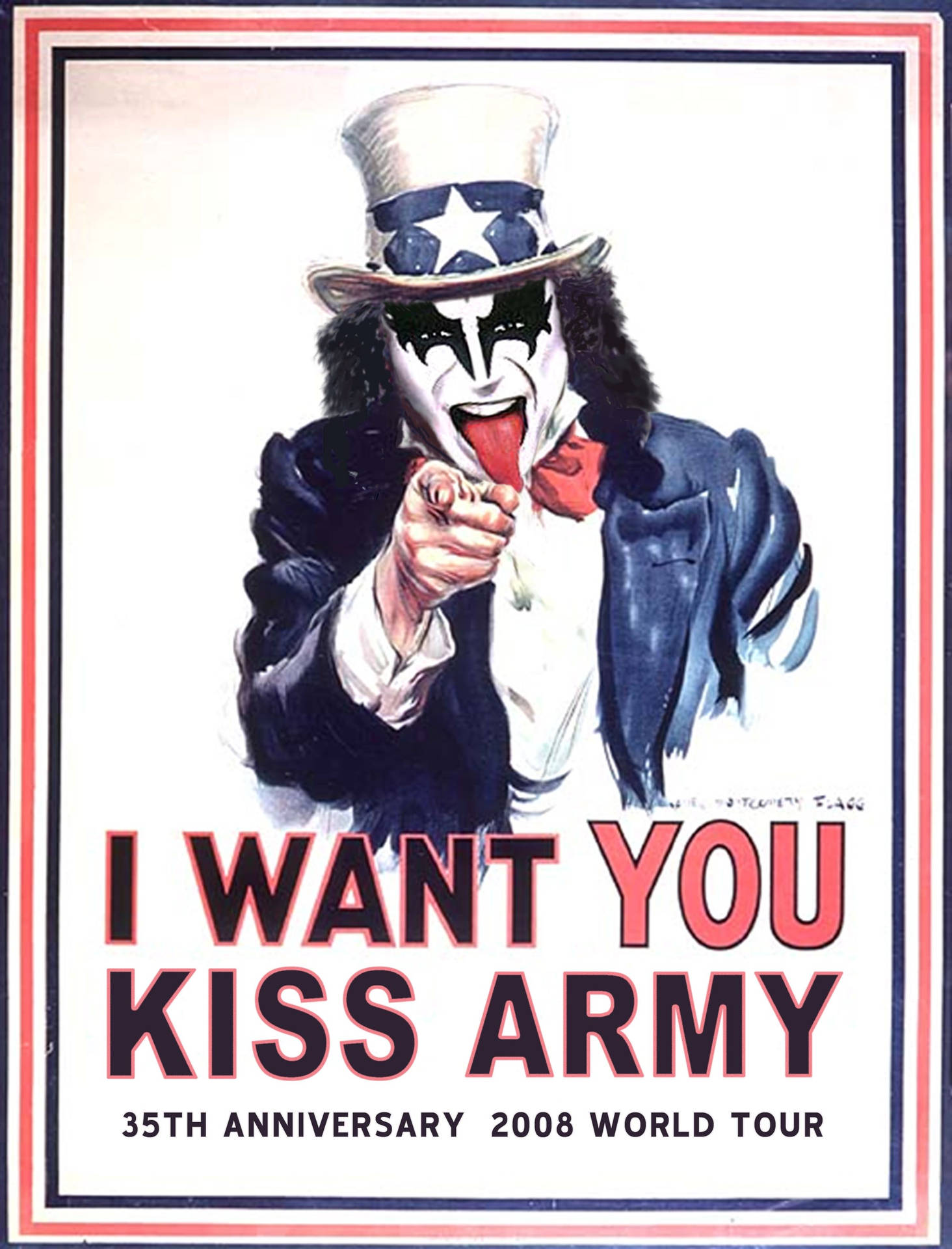 Gene Simmons Kiss Band Hær Tapet Wallpaper
