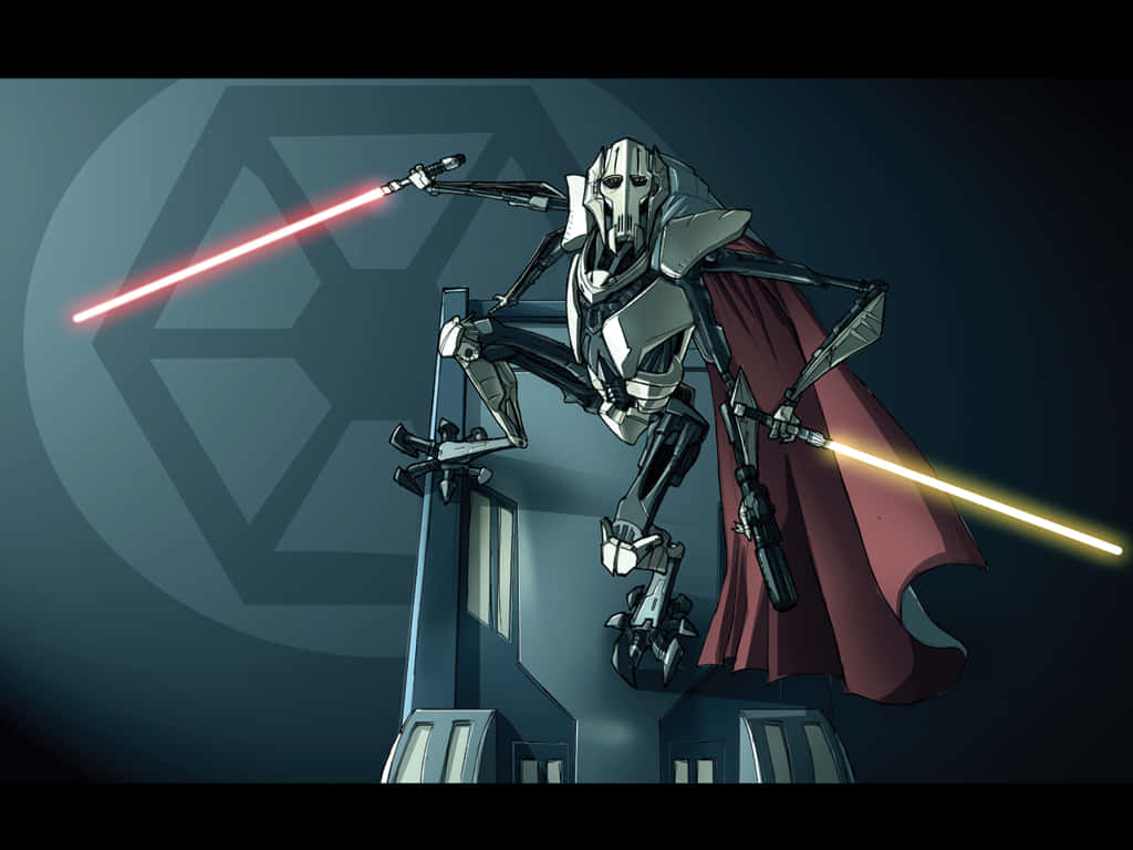 An intimidating image of Sith Lord General Grievous Wallpaper