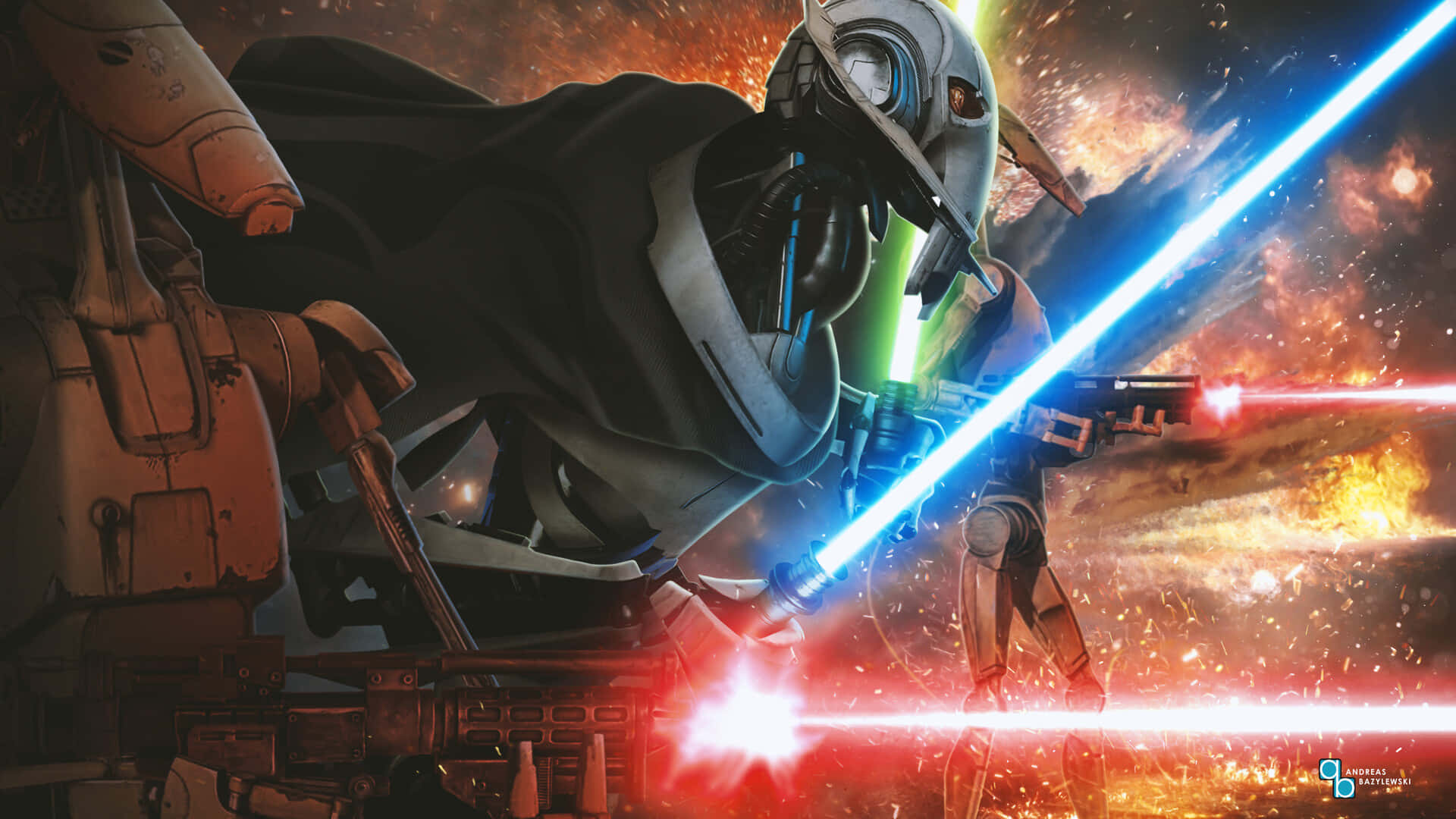 General Grievous, commander of the Separatist Droid Army Wallpaper