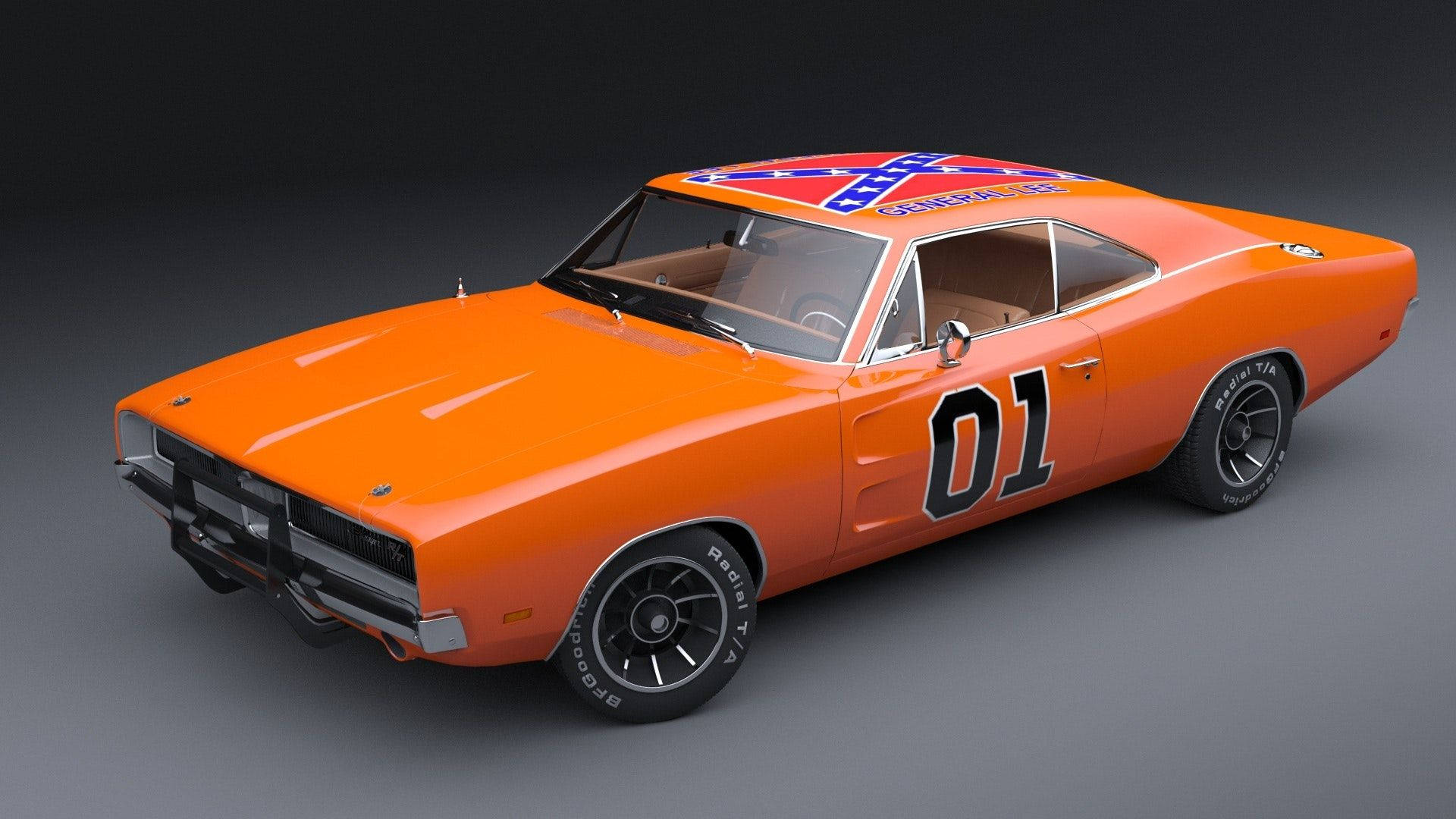 The General Lee Dodge Charger from The Dukes of Hazzard Wallpaper