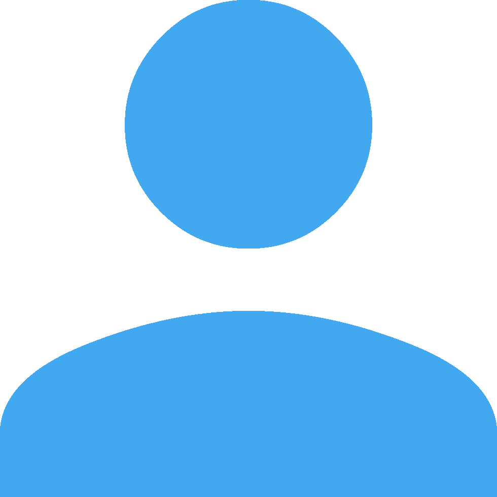 Generic Blue Person Icon PNG