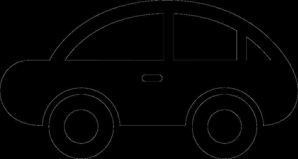 Generic Car Silhouette Side View PNG