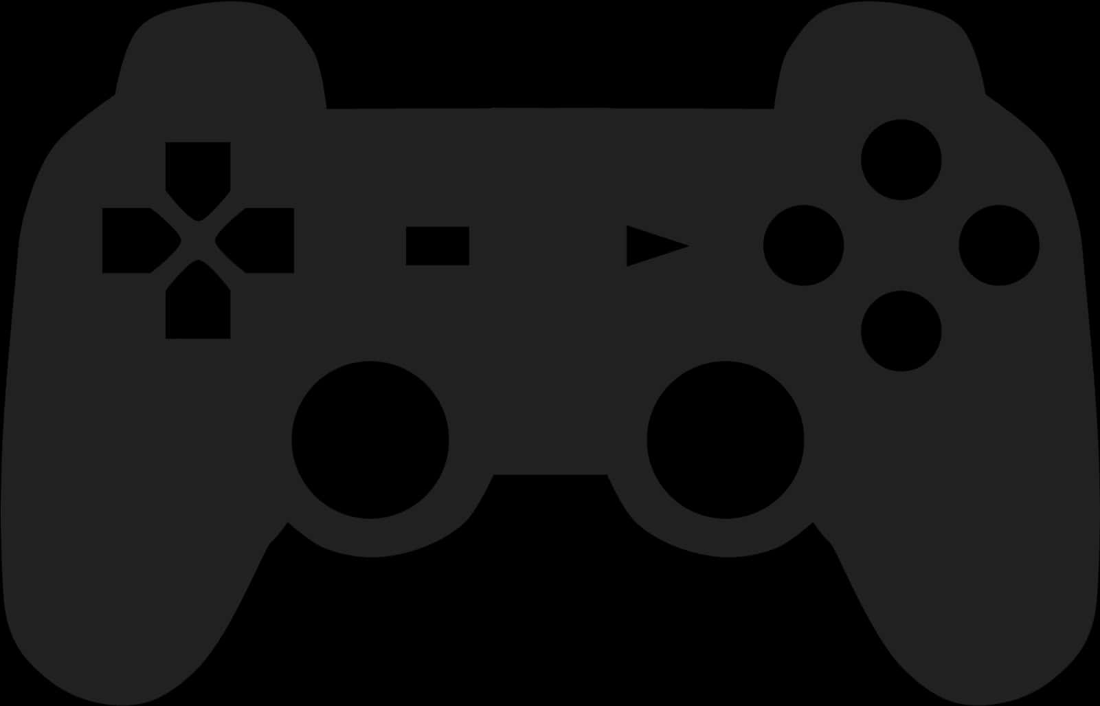 Generic Game Controller Silhouette PNG