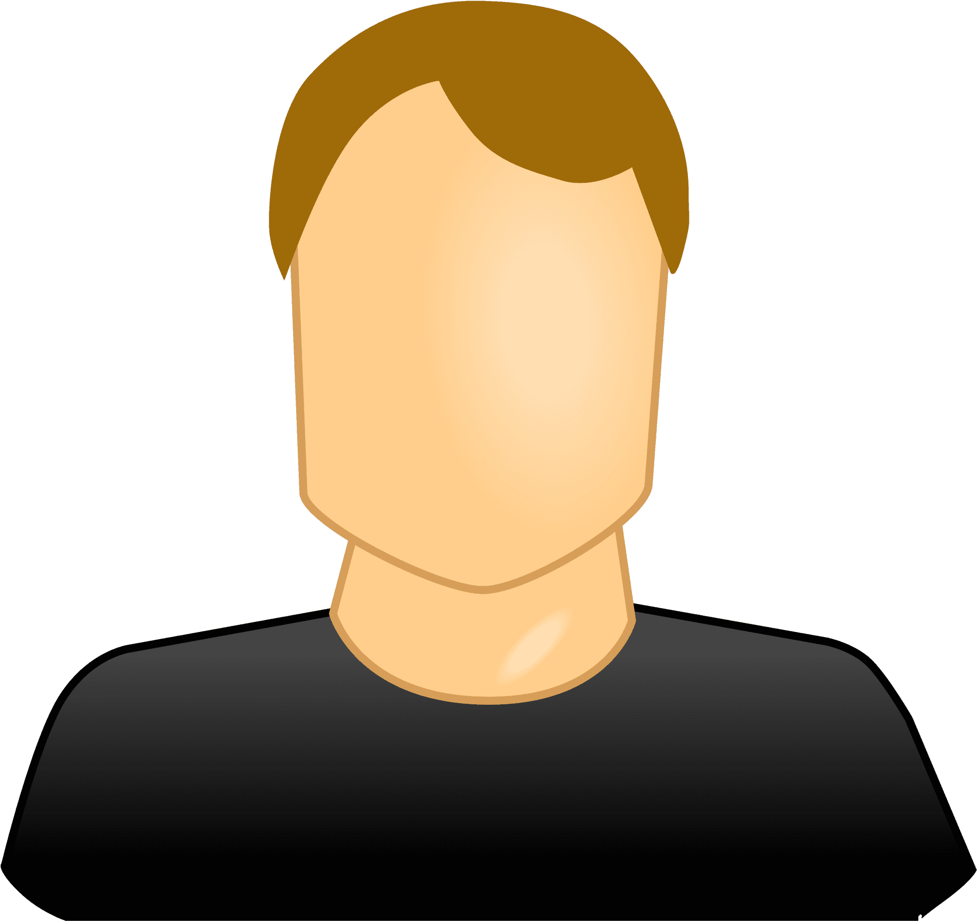 Generic Male Avatar Graphic PNG