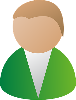 Generic User Icon Green Shirt PNG