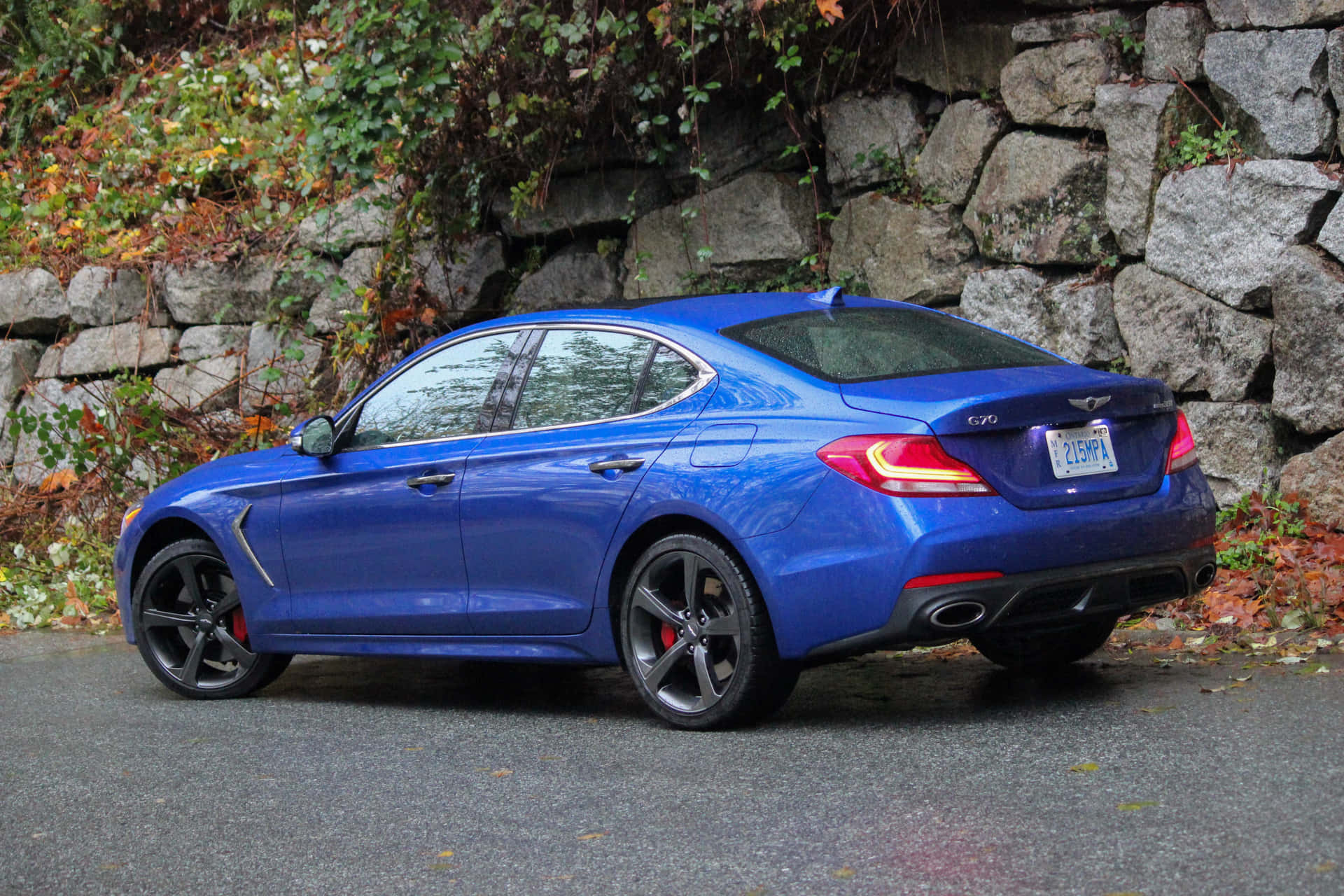 Sleek and Stylish Genesis G70 Sports Sedan Wallpaper