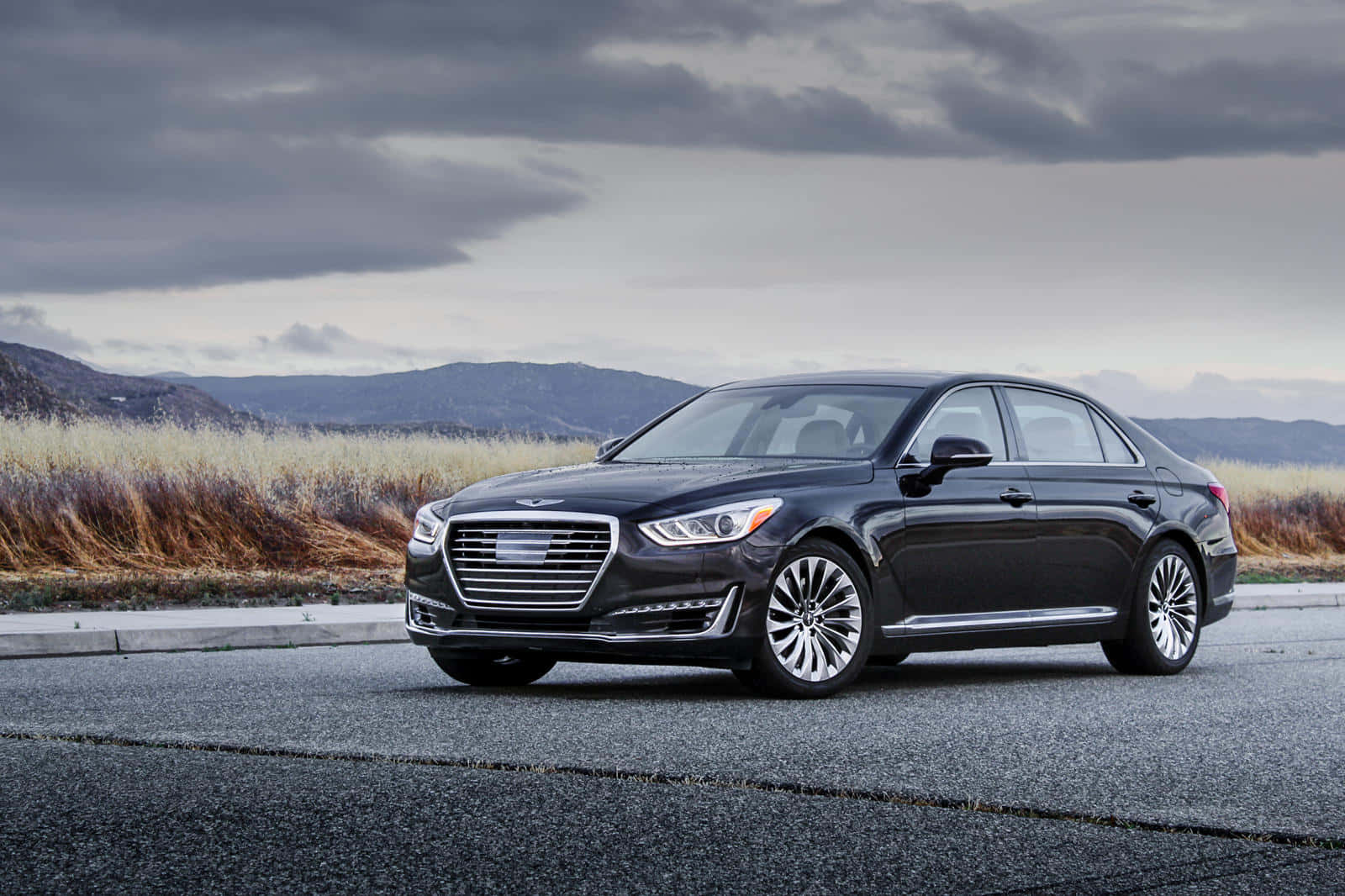 Sleek and Luxurious Genesis G90 in High Definition Wallpaper