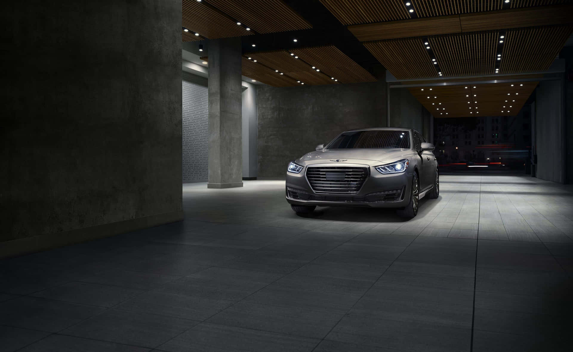 Sleek Genesis G90 Luxury Car Wallpaper