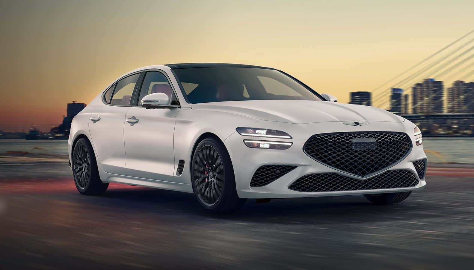 The 2020 Gts Sedan Is Driving Down The Road