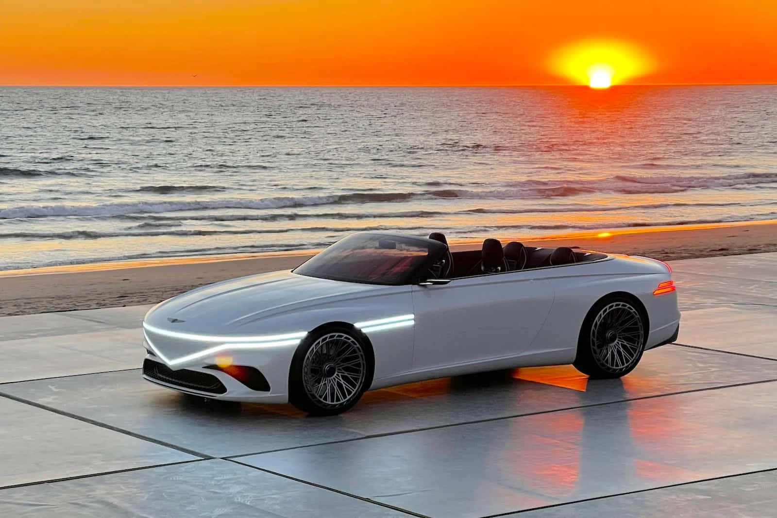 The Sleek and Stylish Genesis X Concept Electric Car Wallpaper