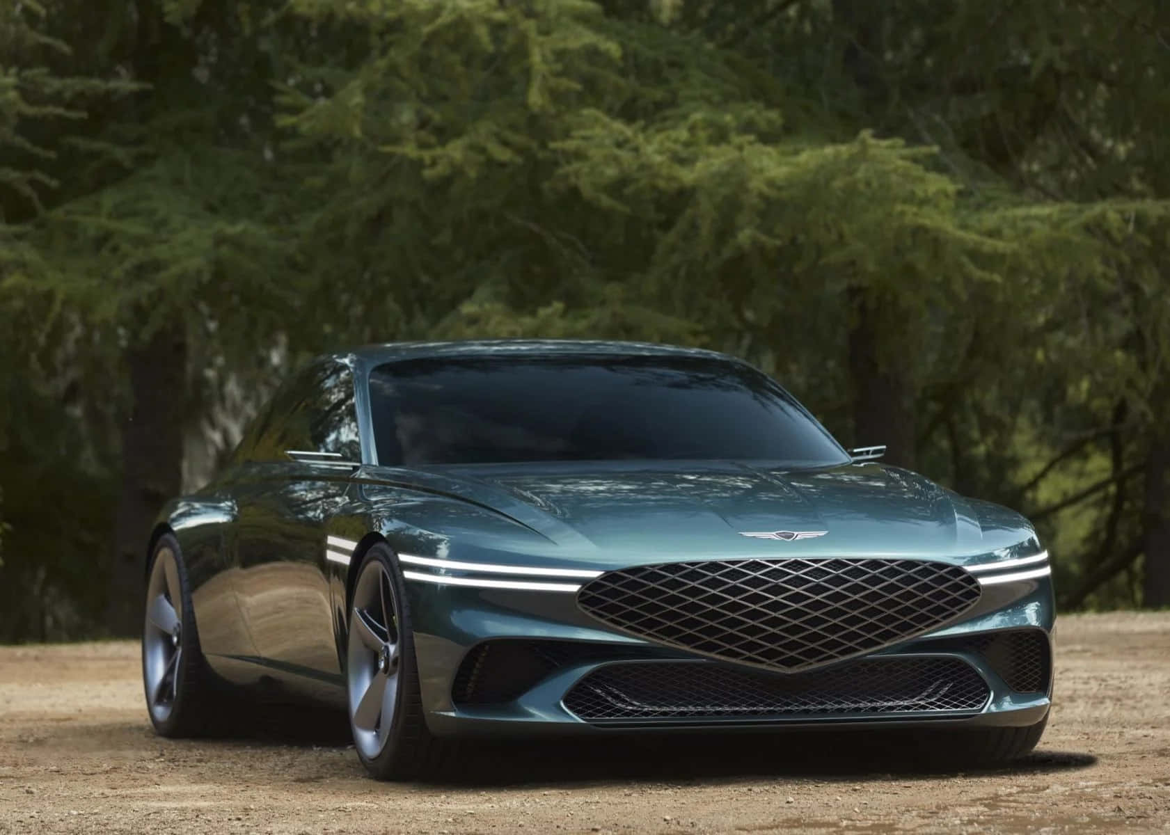 Sleek Innovation - The Genesis X Concept Car Wallpaper