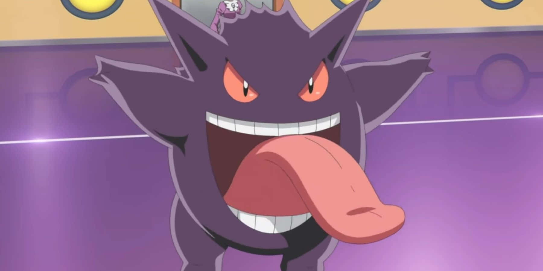A Pokemon With Its Tongue Out